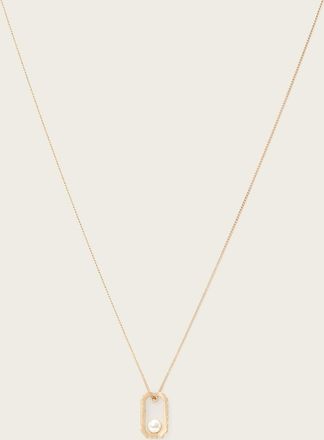AllSaints Brass Ellie Hex Necklace, Size: One Size