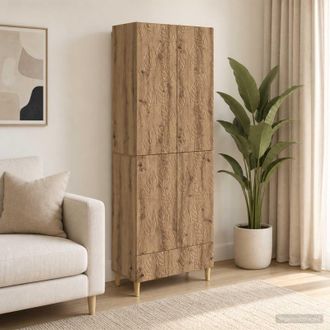 vidaXL Vidaxl Set Di Armadi 2 Pz Rovere Artigianale Legno Ingegnerizzato