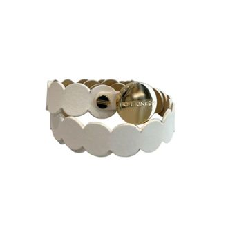 Borbonese Witte Echte Leren Damesriem