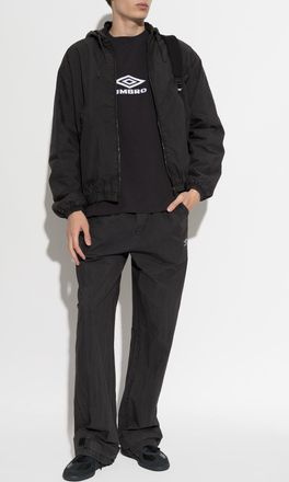 Umbro Insulated Jacket With Hood, Mens, Black
