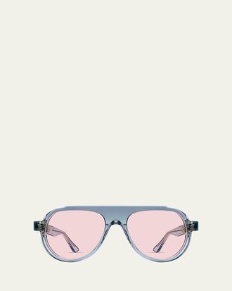 Thierry Lasry Dynasty Acetate Aviator Sunglasses