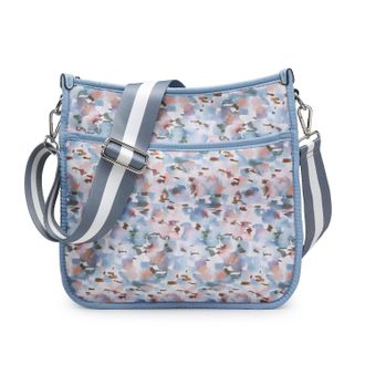 Jen & Co. Womens Jolee Neoprene Crossbody Bag In Floral Watercolor