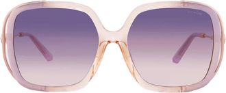 Coach Purple Yellow Gradient Square Ladies Sunglasses HC8423U 5889U6 56