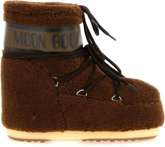Moon Boot Botines Icon Low de forro polar - Shoes - Mujer - Marr&oacute;n - 42 EU