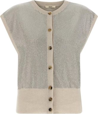 Haikure Kirby Vest - Dames - Bodywarmers - Beige - XS - Wol - Jassen