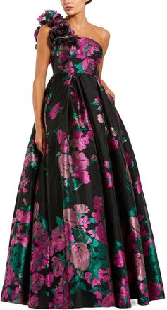 Mac Duggal Brocade Ball Gown