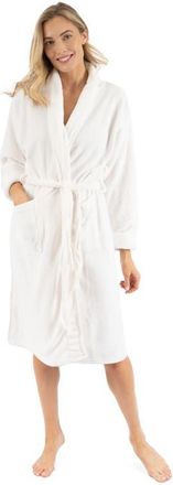 Leveret Womens Fleece Robe in Off White at Nordstrom, Size X-Large