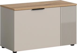 Inosign Sitzbank »EDIL, Breite 80cm, 2 Türen, 4 Fächer« moderne Farbkombination, Platz für ca. 6 Paar Schuhe, 1 Stk. tlg. Garderobenbank, Bank, Flurbank, Schu