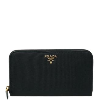Prada Portafoglio lungo (a libro) Pre-owned - - Pre-owned - Donna - Nero - ONE SIZE