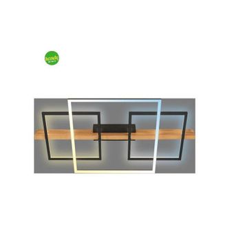Briloner Cadre plafoniera Briloner 75x40 cct legno nero 44Watt 4400 lumen 2700-6500K