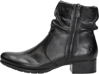 Rieker Enkellaarsjes Hak - Dames - Laarzen met Hak - Zwart - 39 EU - Schoenen