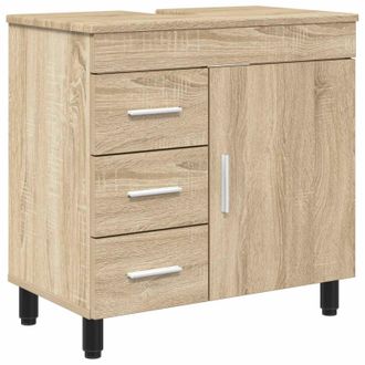vidaXL Unidad De Tocador De Ba&ntilde;o Roble Sonoma 60 X 35 X 60 Cm Vidaxl