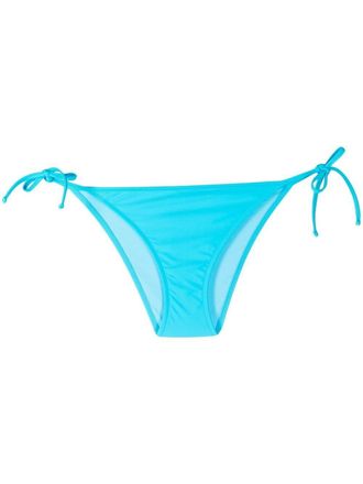 Chiara Ferragni logo-print side-tie swim briefs - women - Polyamide/Spandex/Elastane/Spandex/Elastane/Polyamide - 4 - Blue