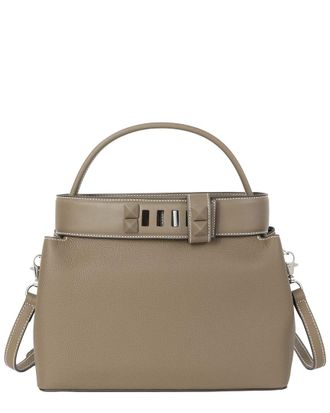 Tiffany & Fred Structured Leather Top Handle Satchel