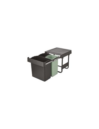 Brabantia Cubo De Basura Empotrado De 10 + 10 + 20 L - Sort & Go Integrado - Brabantia