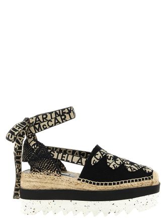 Stella McCartney Multicolor Cotton Wedge Womens Sandals