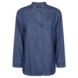 Max Mara Dames, Blouses & Shirts, Blauw, Maat: 2XS Denim