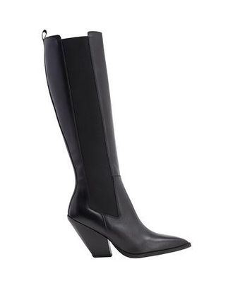 8 by YOOX LEATHER WESTERN HIGH CHELSEA BOOTS