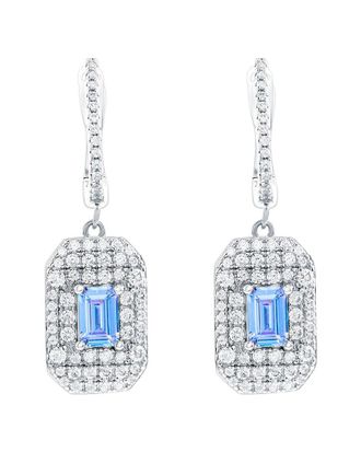 Suzy Levian Suzy Levian Silver Cz Dangle Earrings