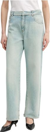 Pinko Lovely Loose Jeans - Dames - Regular Fit Jeans - Blauw - W31 - Katoen - Jeans
