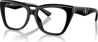 Ferrari 52mm Square optical glasses in Black at Nordstrom