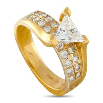 Luxury Bazaar 18K Yellow Gold 1.40ct Diamond Ring MF19-070226