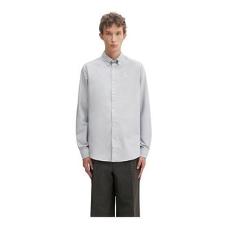 Barbour Oxtown Tailored Shirt - Heren - Casual Overhemden - Grijs - XL - Katoen - Overhemden