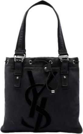Saint Laurent Pre-owned Kahala Tote Bag - Dames - Vintage Shopper - Zwart - ONE Size - Denim - Vintage