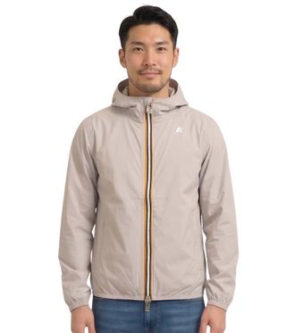 K-Way Beige Logo Hood Jacket