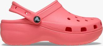 Crocs Womens Crocs 206750 CLASSIC PLATFORM Womens Clogs Guava - Pink - Size: 3
