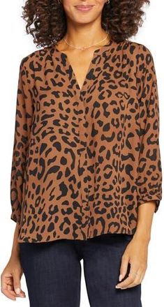 NYDJ Pintuck Top in Athena at Nordstrom Rack, Size Small