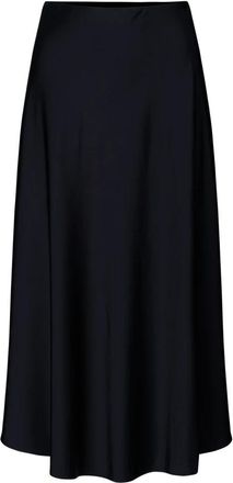 Munthe Zwarte Rok - Elegante Kwaliteit - Dames - Midirokken - Zwart - M - Rokken