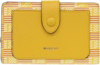 Moreau Gold Yellow Leather Wallet (Bi-Fold) (Pre-Owned)