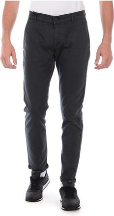 Daniele Alessandrini Jeans - Heren - Chinos - Grijs - W29 - Katoen - Broeken