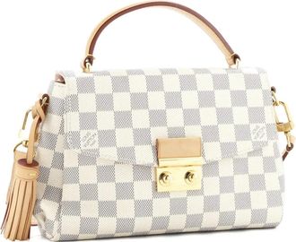 Louis Vuitton Borsa a tracolla Croisette Handbag Damier - Bianco