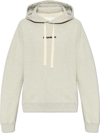 Jil Sander Hoodies & sweatvesten, Heren, Grijs, L, Katoen, Sweatshirts & Hoodies