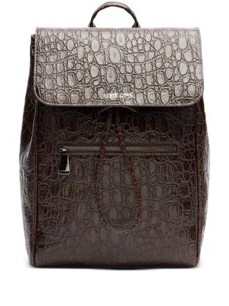 Roberto Cavalli Leren rugzak - Bruin