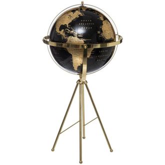 F&eacute;&eacute;ric Lights & Christmas Gm Globe Negro Tierra Oro H 79 Cm - Feeric Lights & Christmas