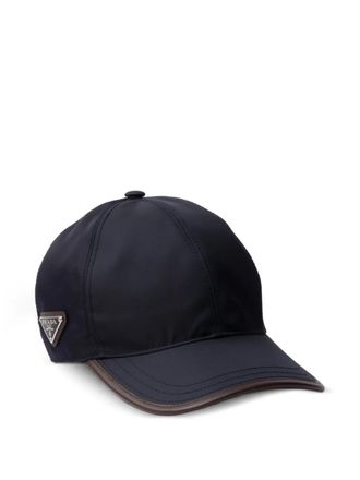 Prada Speedrock enamelled-triangle baseball cap - Blue