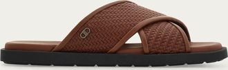 Ferragamo Men Gancini sandal Brown Size 10