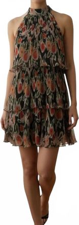 En Saison Floral Tiered Romper In Black