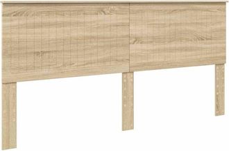 vidaXL Cabecero Con Cabecera Roble Sonoma 200 Cm Madera Contrachapada Vidaxl