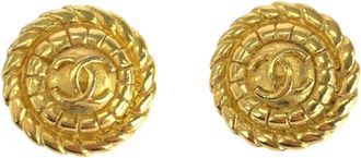 Chanel Plating Clip Earrings (Pre-Owned)