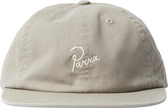 by Parra Signature 6 Panel Hoed - unisex - Petten - Grijs - ONE Size - Katoen - Accessoires