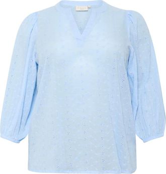 Kaffe Curve Donna, Camicette, Blu, 2Xl, new