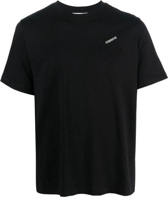 Coperni T-shirt met geborduurd logo - Dames - T-shirts - Zwart - XS - Katoen - Tops