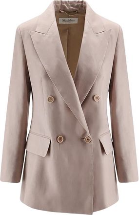 Max Mara Mxsfeltro Blazer - Dames - Blazers - Bruin - 2XS - Polyester - Jassen