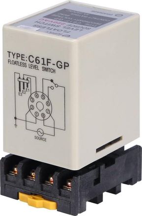 OEM Detector De Nivel Sin Flotador C61f-gp Ac220v 50/60hz, Controlador De Detector De Nivel De L&iacute;quido Sin Flotador Con Base, Controlador De Nivel De L&iacute;qu