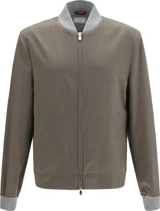 Brunello Cucinelli Giacca in Cashmere - - Knitwear - Uomo - Verde - 2XL