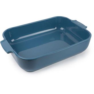 Peugeot Teglia rettangolare in ceramica - 36 cm x 22 cm x 6,8 cm - Capacit&agrave;: 3,8 L - Garanzia 10 anni - Made in France - Colore azzurro